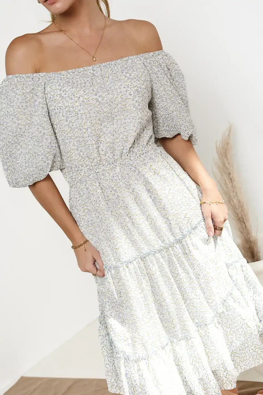 Samira Ditsy Floral Midi Dress - FINAL SALE