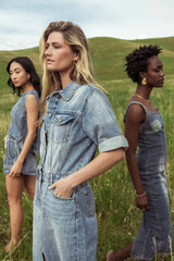 Colby Denim Dress In Medium Wash