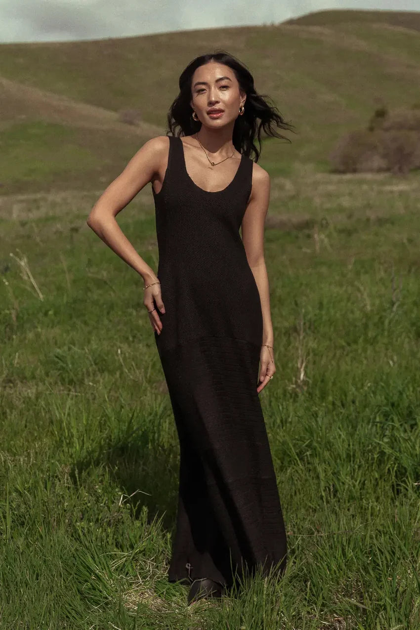 Sonnet Knit Maxi In Black - Final Sale