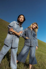 Bruce Culottes In Medium Wash - Final Sale