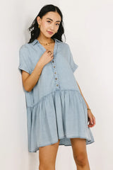 Buttoned Mini Dress - Final Sale