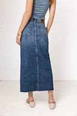 Paydrie Denim Maxi Skirt - Final Sale