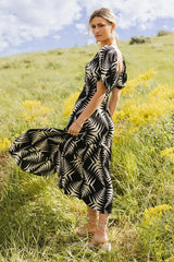 Dinah Abstract Midi Dress - Final Sale