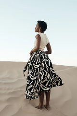 Noco Abstract Print Skirt - Final Sale