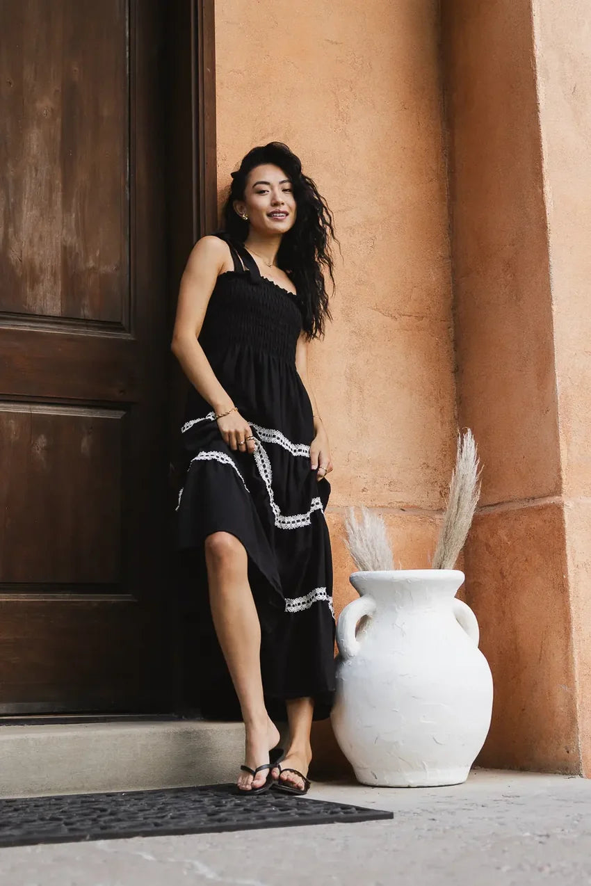 Contra Smocked Maxi Dress - FINAL SALE