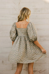 Salem Floral Mini Dress In Olive