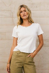 Rosette Fitted Top - FINAL SALE