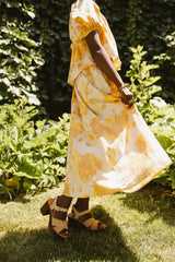 Saffron Floral Midi Skirt - Final Sale