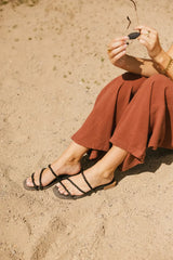 Steve Madden Annah Strappy Sandal in Black - FINAL SALE