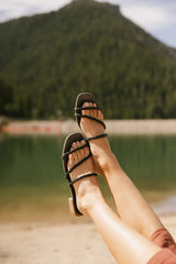 Steve Madden Annah Strappy Sandal In Black - Final Sale