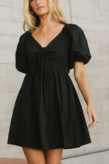 Arlette Puff Sleeve Dress - Final Sale