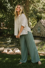 Malia Striped Button Up - Final Sale