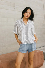 Francine Striped Button Up - Final Sale