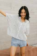 Francine Striped Button Up - FINAL SALE