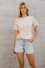 Kiera Gathered Tee - Final Sale