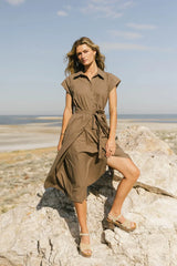 Raven Waist Tie Dress - Final Sale