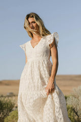 Isn'T It Lovely Dress In Cream - Final Sale