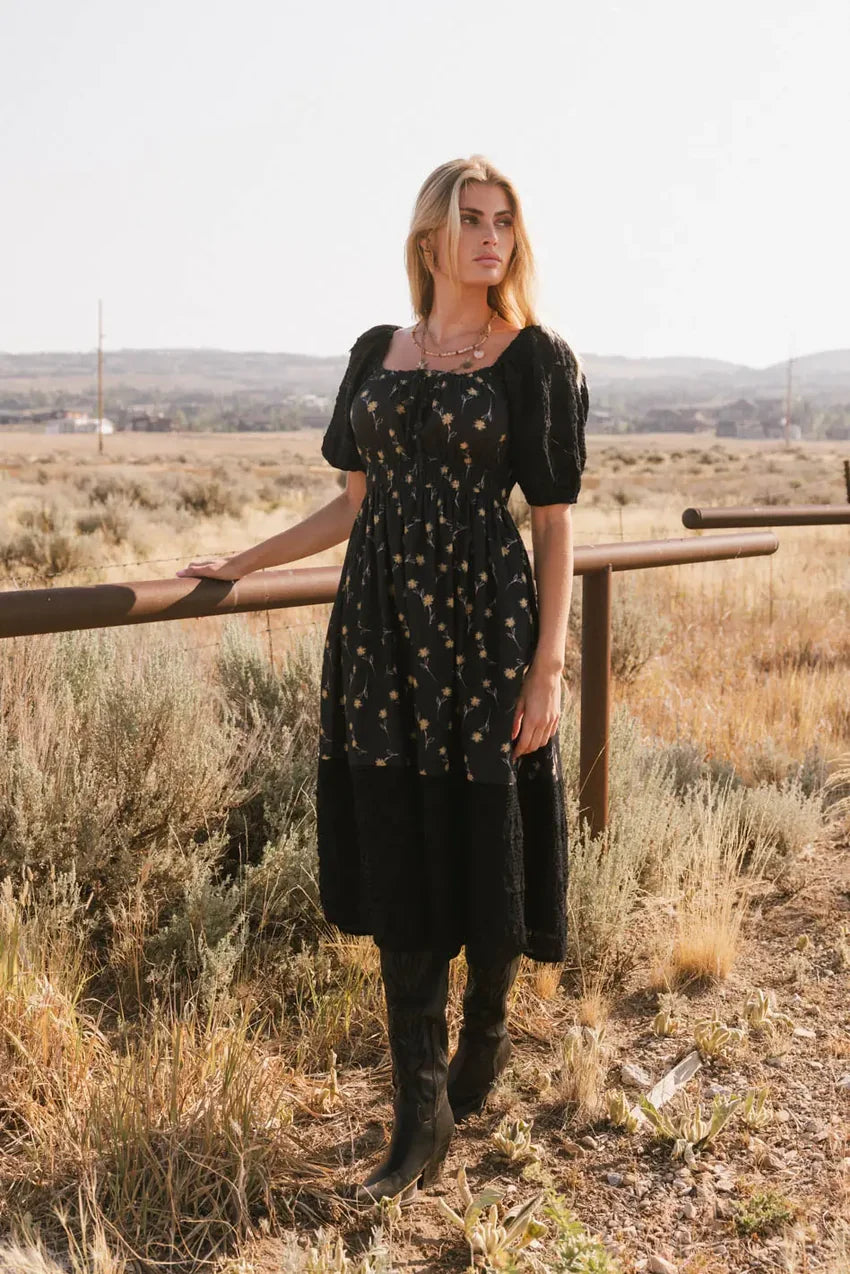 Rebekah Floral Midi Dress - Final Sale