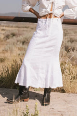 Dae Maxi Skirt In Natural - Final Sale