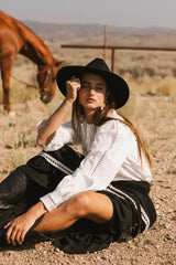 Lucerne Embroidered Blouse - Final Sale