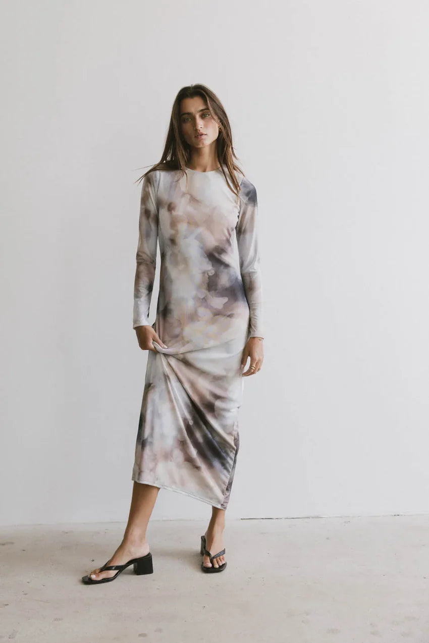 Jamie Watercolor Bodycon Dress - Final Sale
