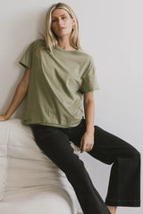 Gunner Basic Tee in Light Olive - FINAL SALE