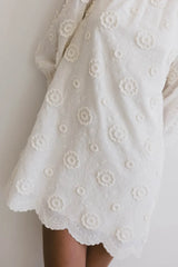 Evie Textured Floral Mini Dress - Final Sale
