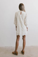 Evie Textured Floral Mini Dress - Final Sale