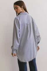 Allison Pearl Button Up - Final Sale