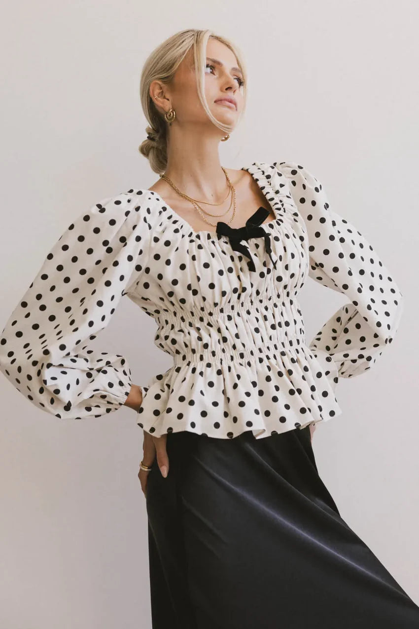 The Velveteen Bow Blouse - FINAL SALE