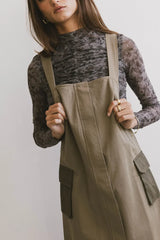 Jovi Cargo Overall Dress - Final Sale