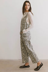Ziggy Leopard Overalls - Final Sale