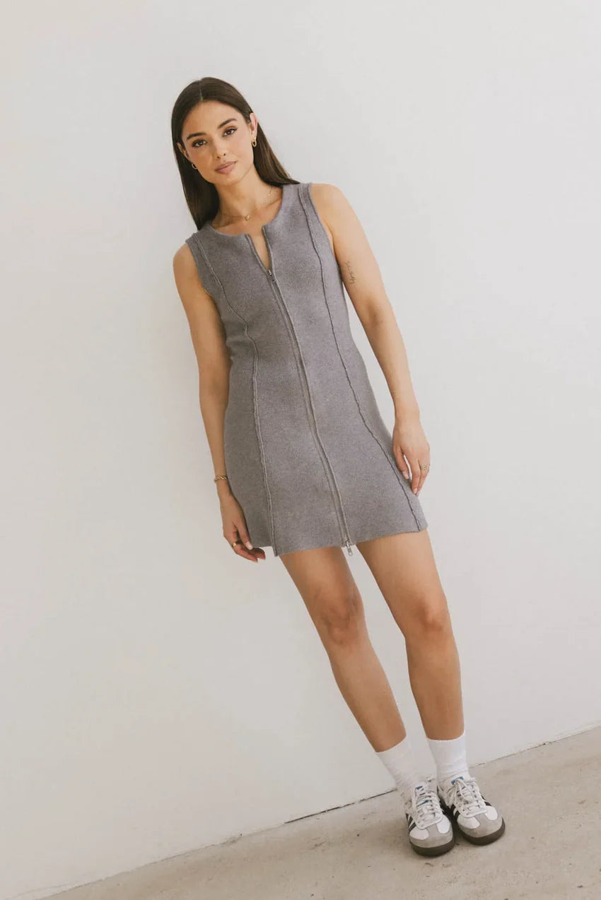 Vela Zip Up Mini Dress - Final Sale