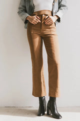 Sable Straight Leg Pants in Camel - FINAL SALE