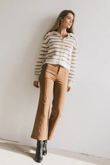 Sable Straight Leg Pants In Camel - Final Sale