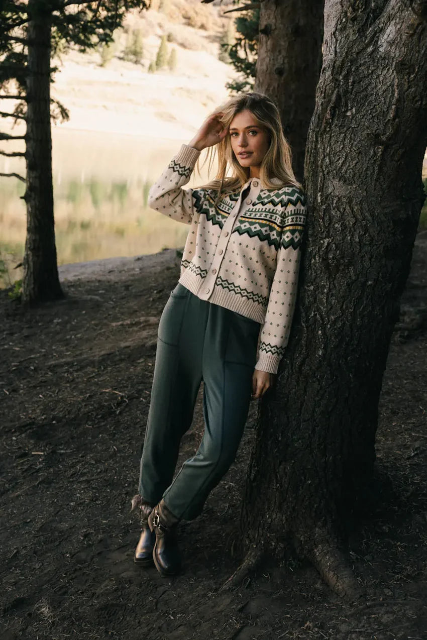 Kestrel Knit Overall In Moss - Final Sale