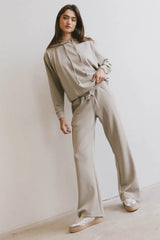 Flow State Pants In Taupe - Final Sale