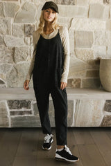 Bram Overalls In Black - Final Sale