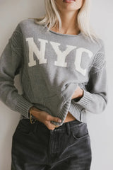 Nyc Cable Knit Sweater - Final Sale