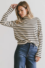 Kess Knit Top In Taupe - Final Sale