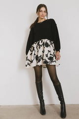 Petra Floral Sweater Dress - FINAL SALE