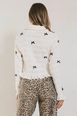 Leonora Blouse In White - Final Sale