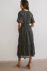 Allorah Ditsy Floral Midi Dress - Final Sale