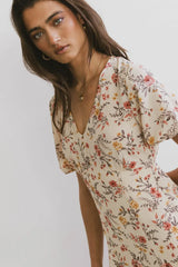 Ainsley Floral Midi Dress - Final Sale