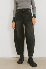 Lex Barrel Jeans in Black - FINAL SALE
