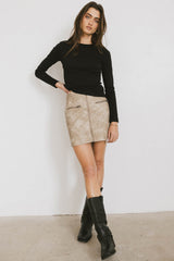 Alexa Long Sleeve Top In Black - Final Sale