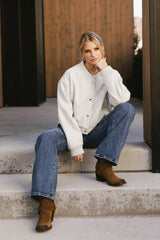 Molly Bomber Jacket in Oatmeal - FINAL SALE