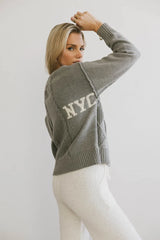Nyc Cable Knit Sweater - Final Sale