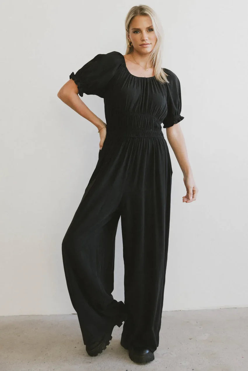 Marnie Elastic Waist Jumpsuit - Final Sale