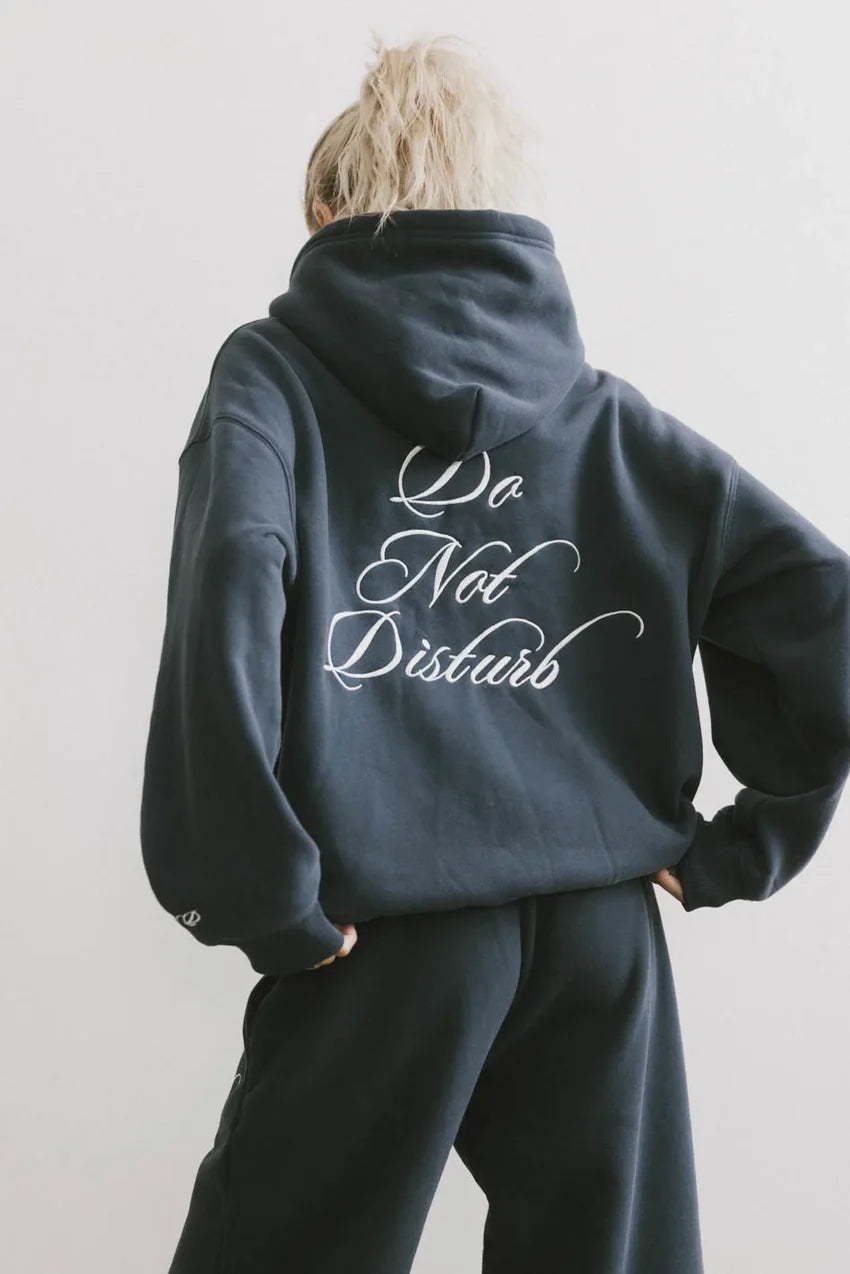 Do Not Disturb Sweatshirt in Navy - FINAL SALE